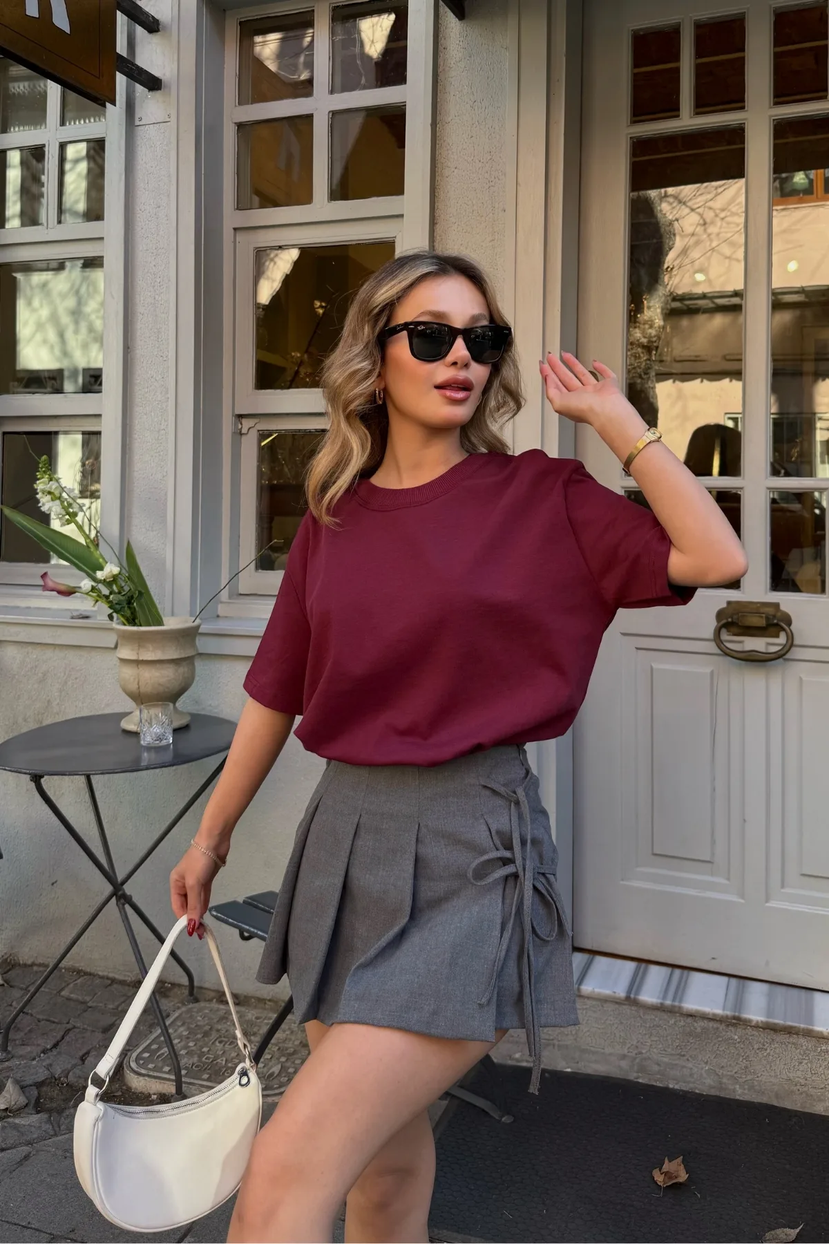 3895 Karyoka Dikişli Kalın T-Shirt