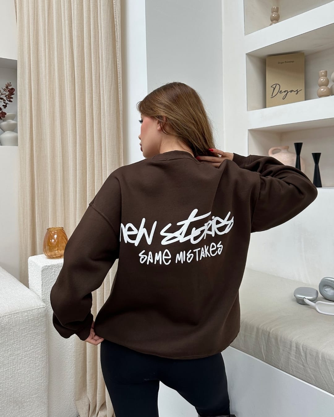 4483 Stories Ön Arka Baskılı Sweatshirt
